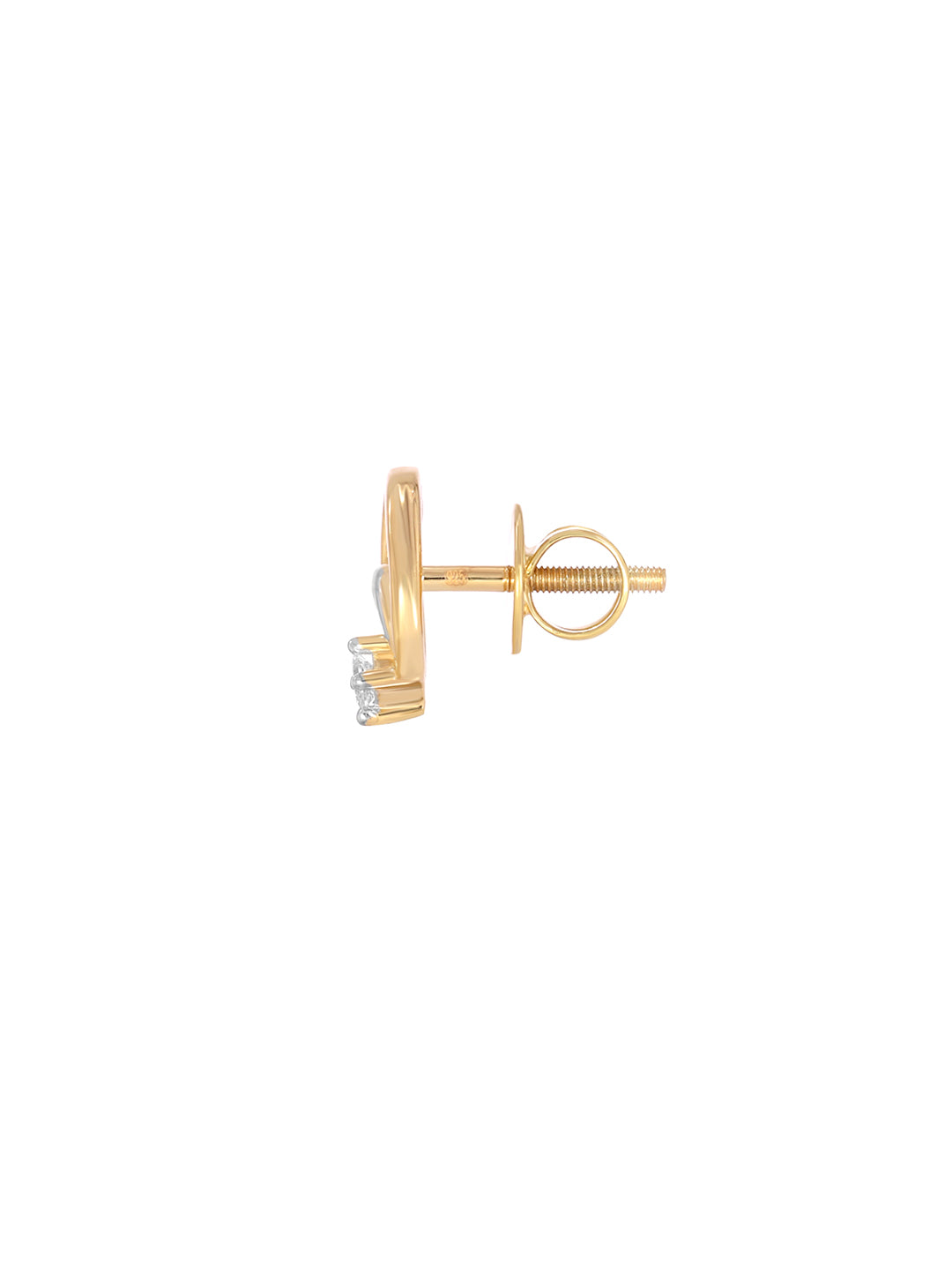 BAYAN Princess Cut Leaf Earring | Lab Grown Diamond | Silver | SGL Certified
