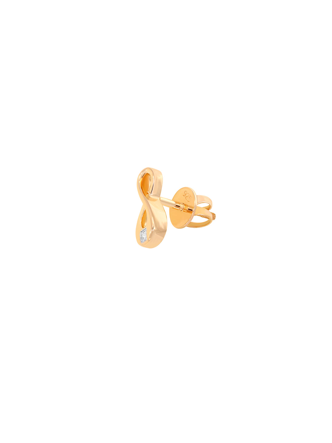 BAYAN Princess Cut Infinity Earring | Lab Grown Diamond | Silver | SGL Certified