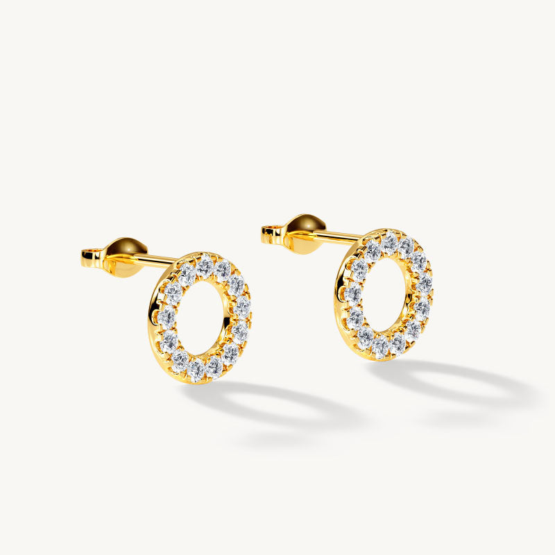 Circular Stud Earrings