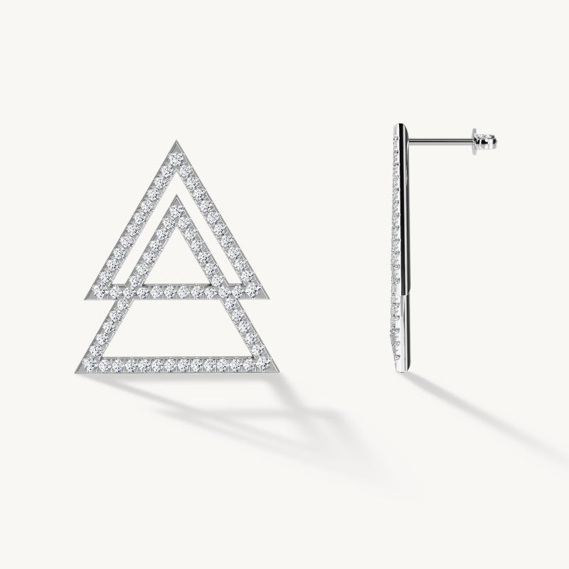 Double Triangle Earrings