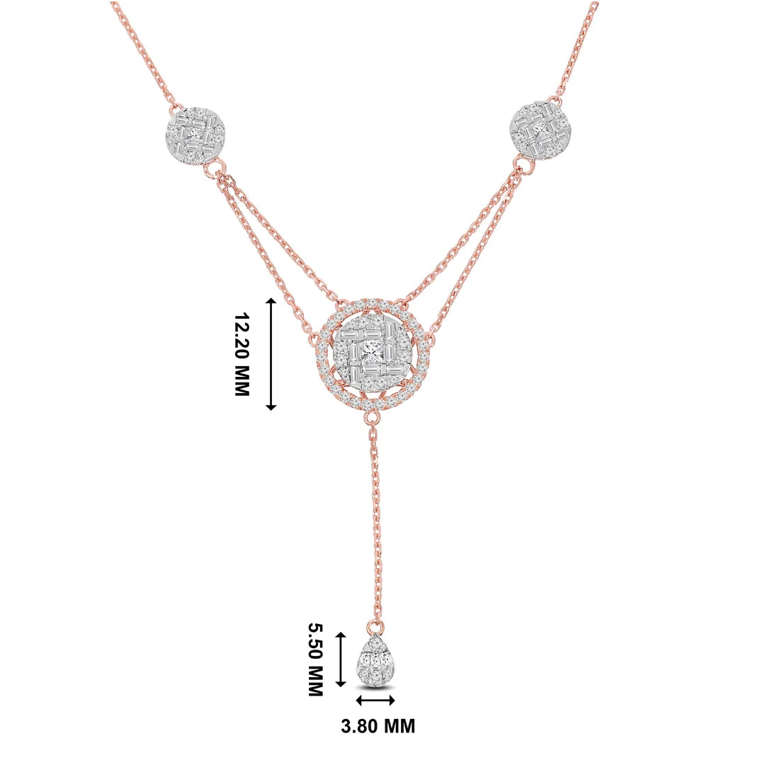Bold Affair Diva Necklace — CZ & Silver