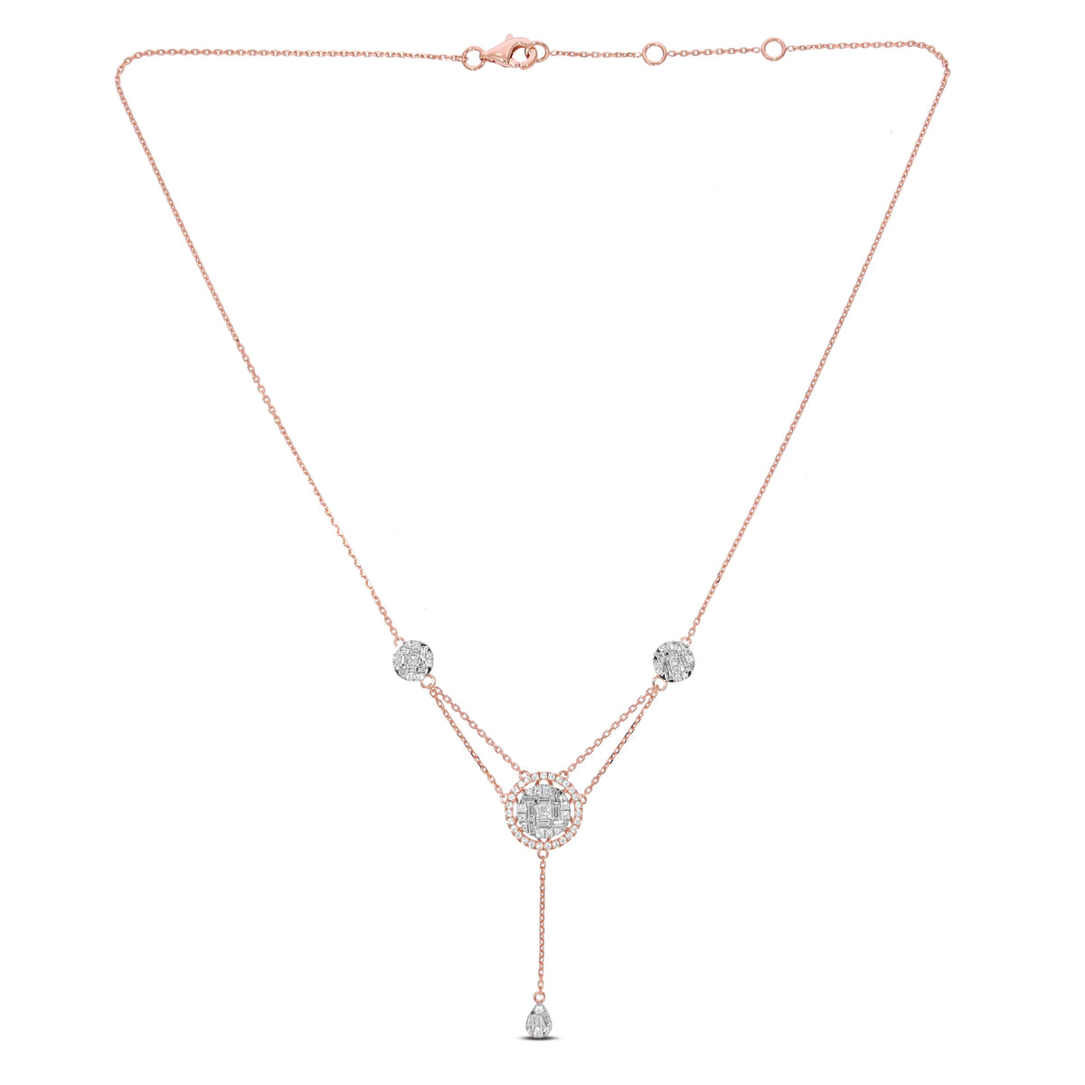 Bold Affair Diva Necklace — CZ & Silver