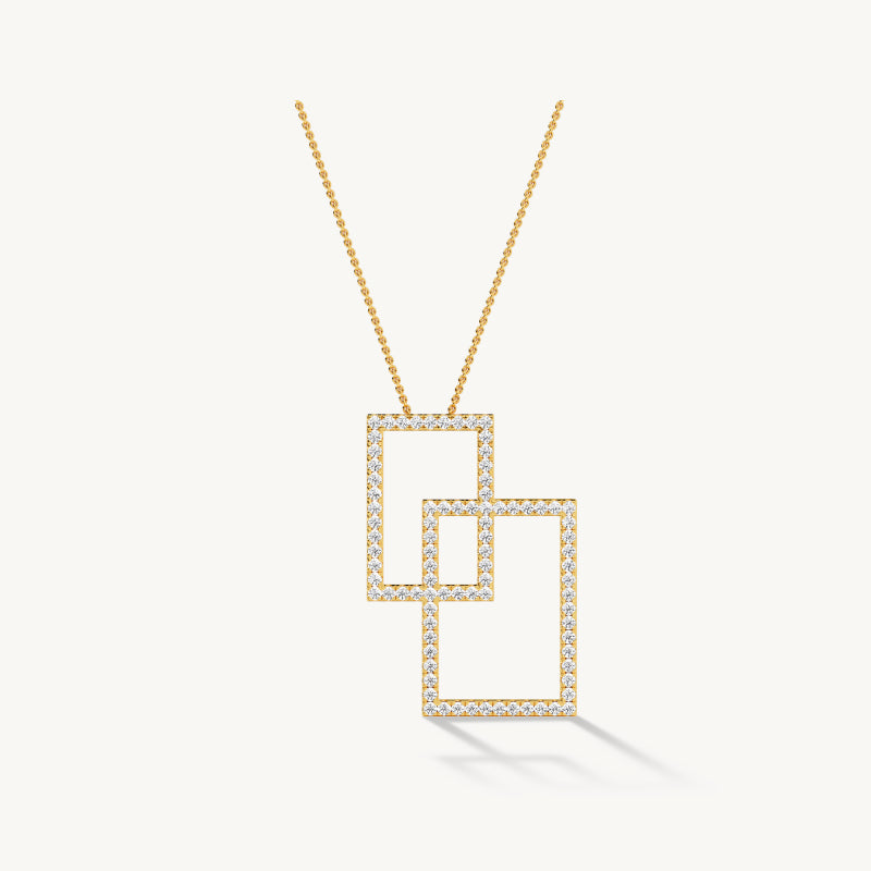 Interlinked Rectangle Pendant