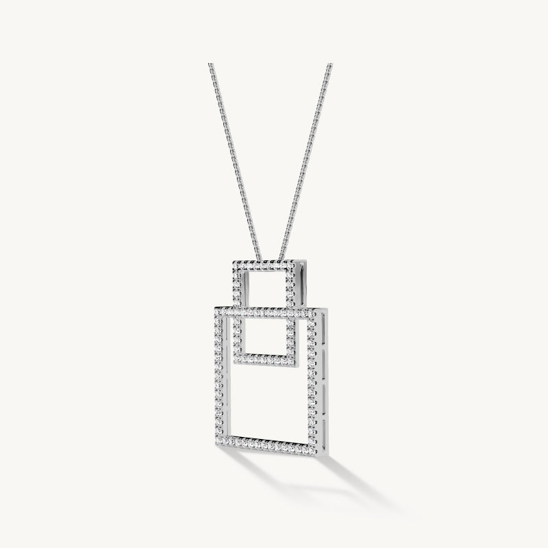 Interlinked Square Pendant