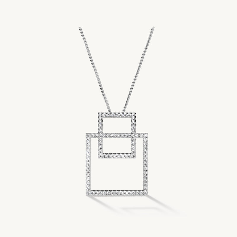 Interlinked Square Pendant