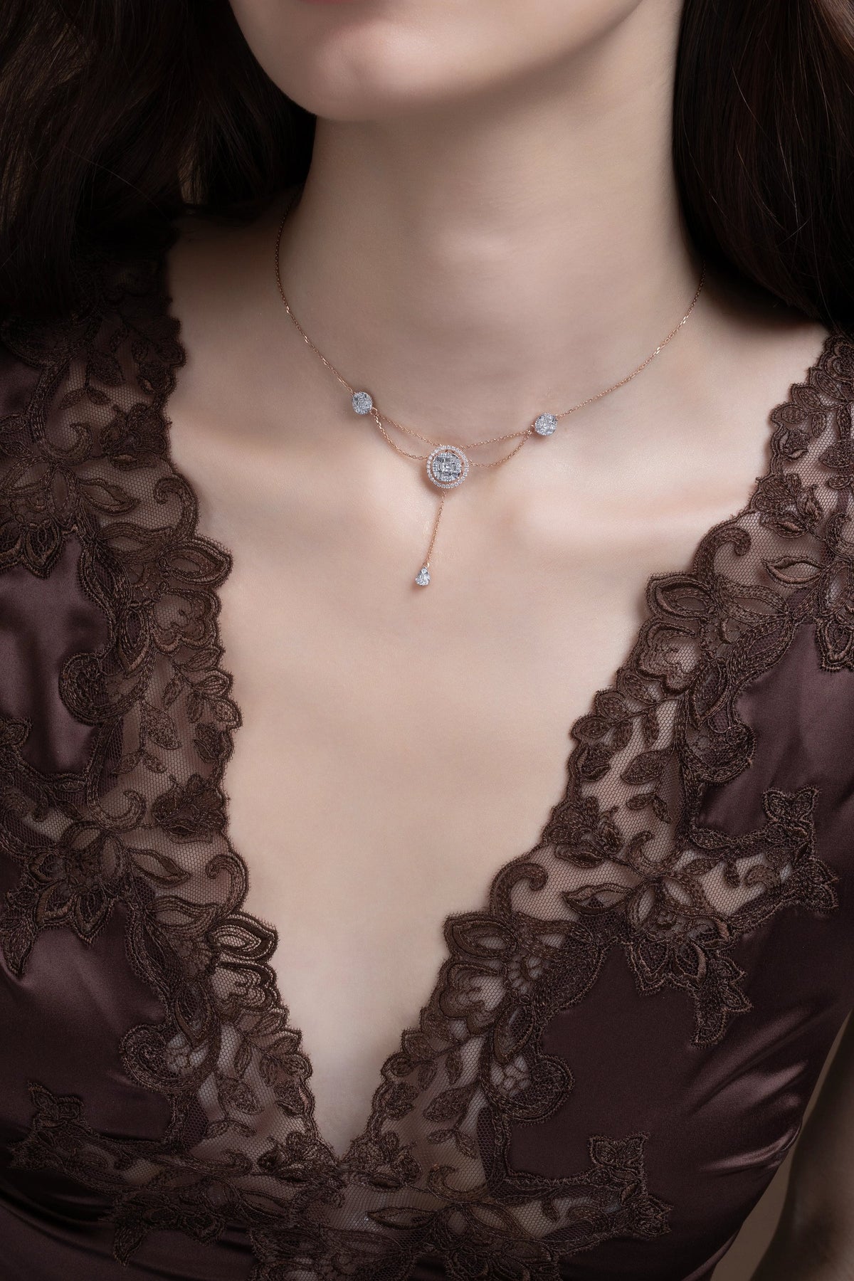 Bold Affair Diva Necklace — CZ & Silver
