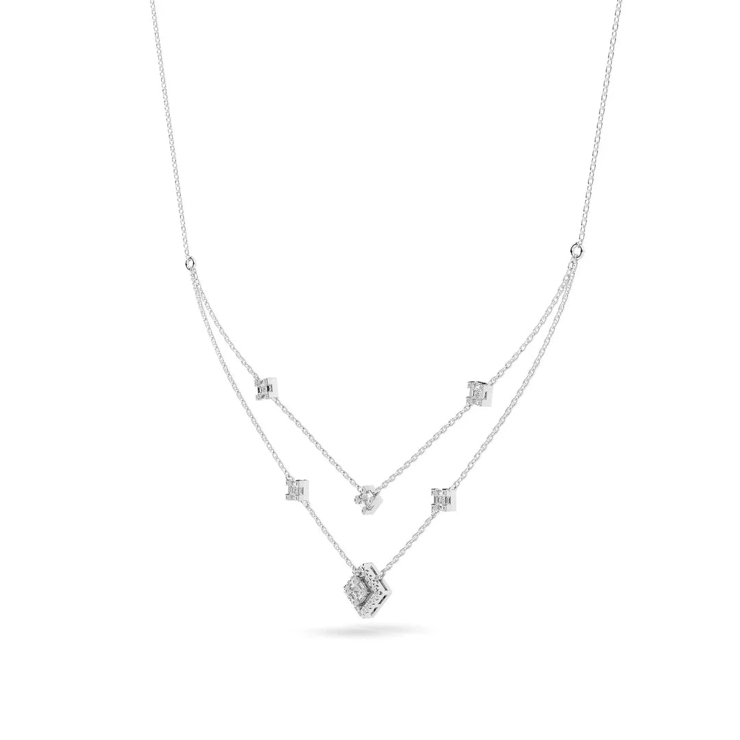The Chain Reaction Necklace — CZ & Silver