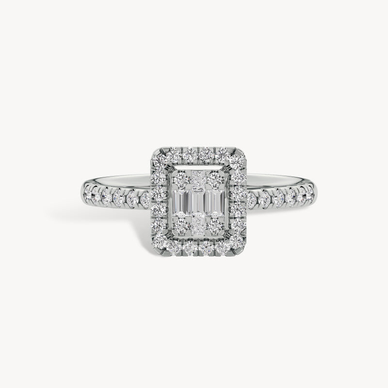 Radiant Rectangle Ring