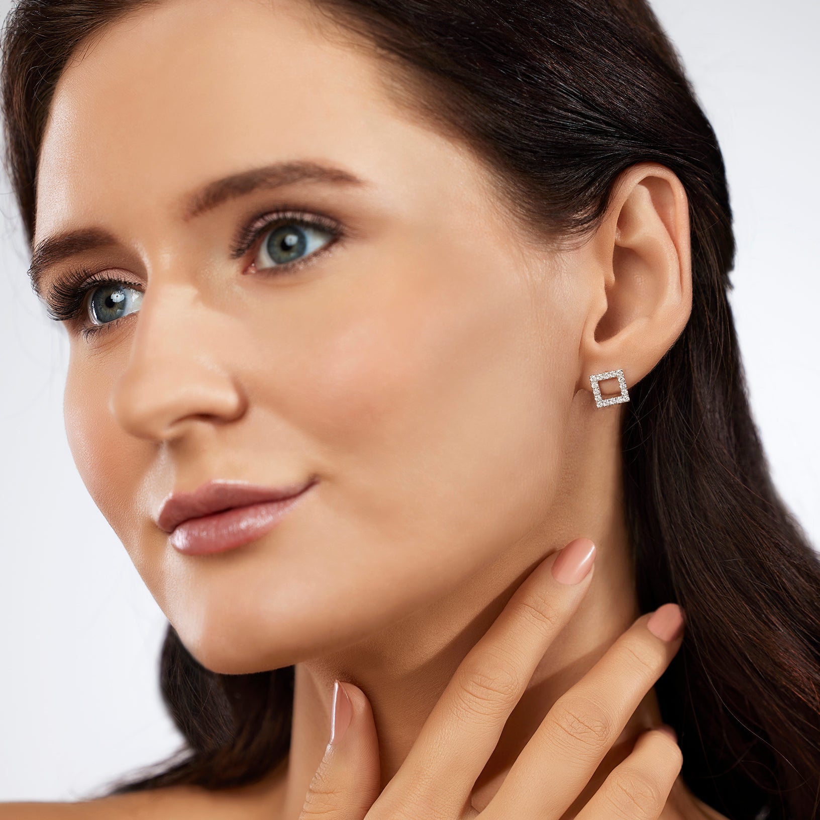 Square Stud Earrings