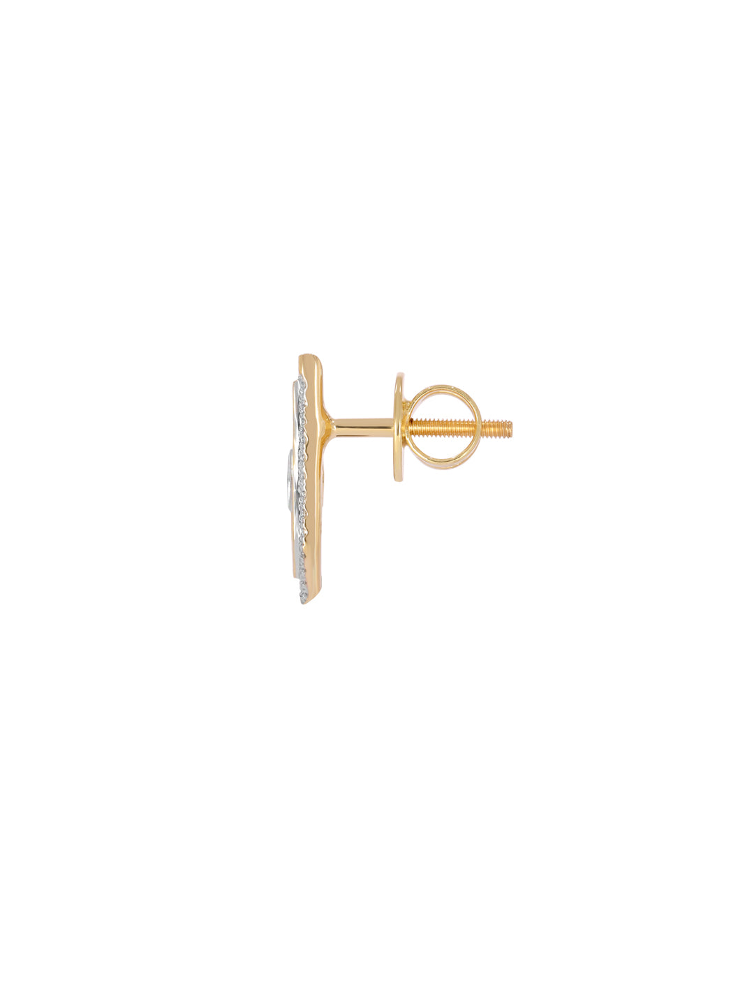 BAYAN Princess And Round Cut Open Hex Earring | Lab Grown Diamond | Silver | SGL Certified