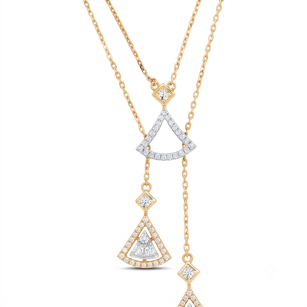 Bold Affair Dara Necklace — CZ & Silver