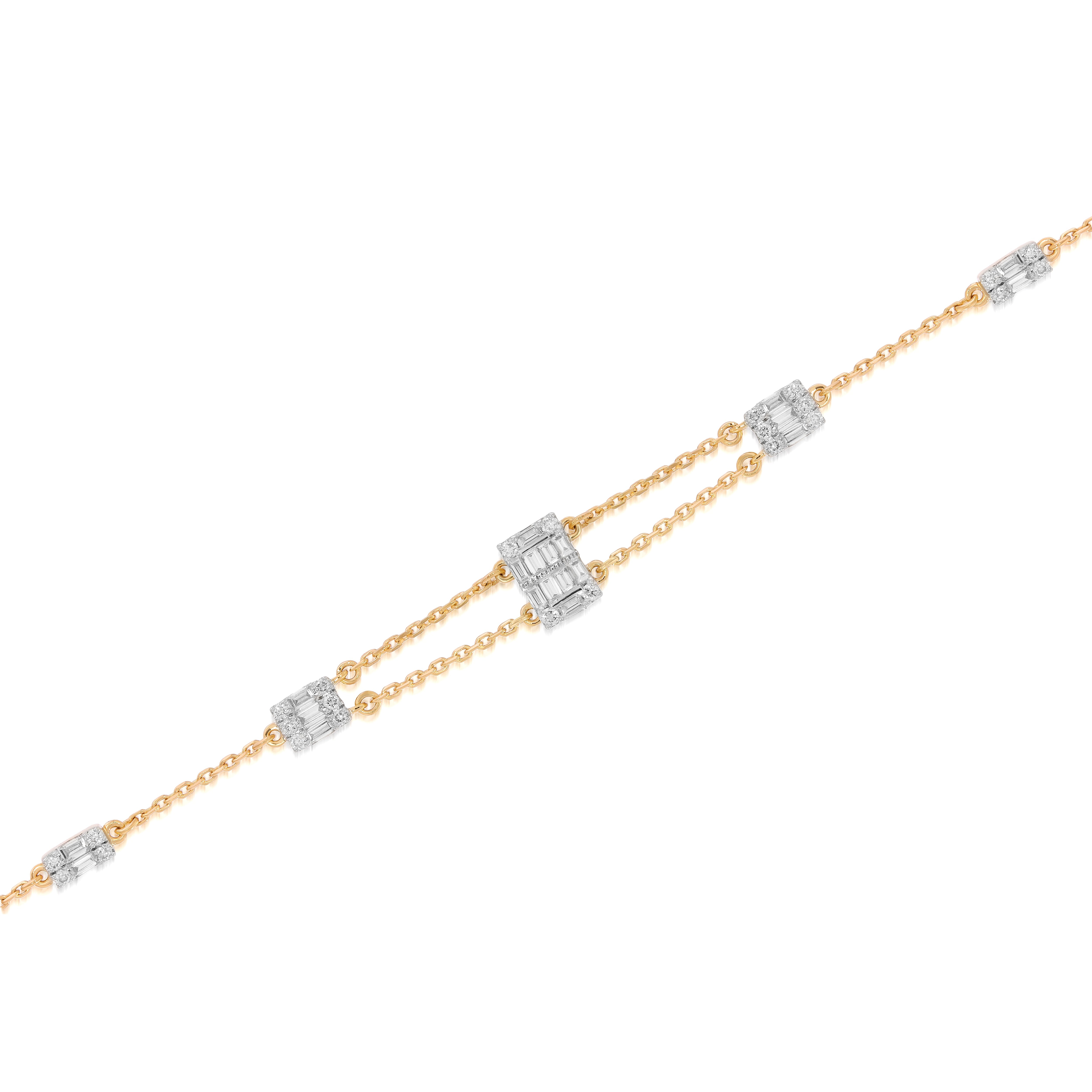 The Baguette Bloom Bracelet