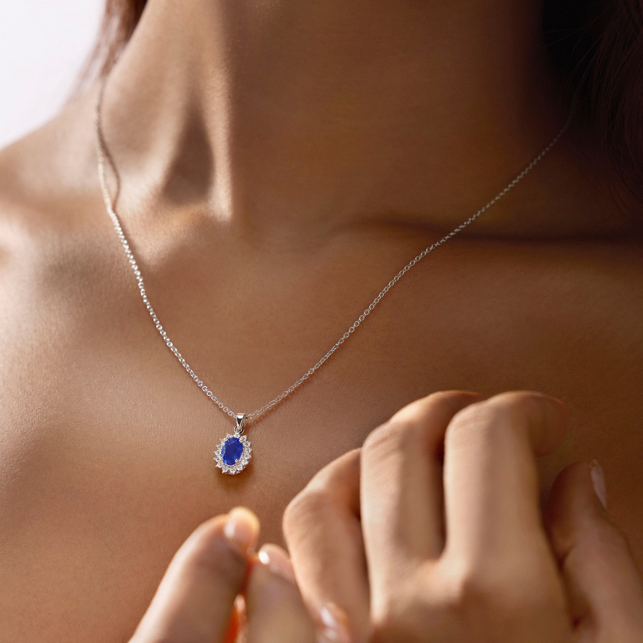 Blue Sapphire Muse Pendant