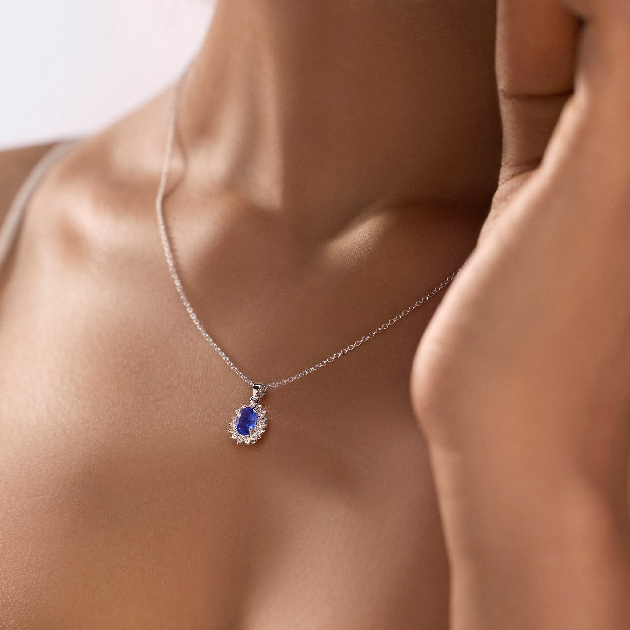 Blue Sapphire Muse Pendant