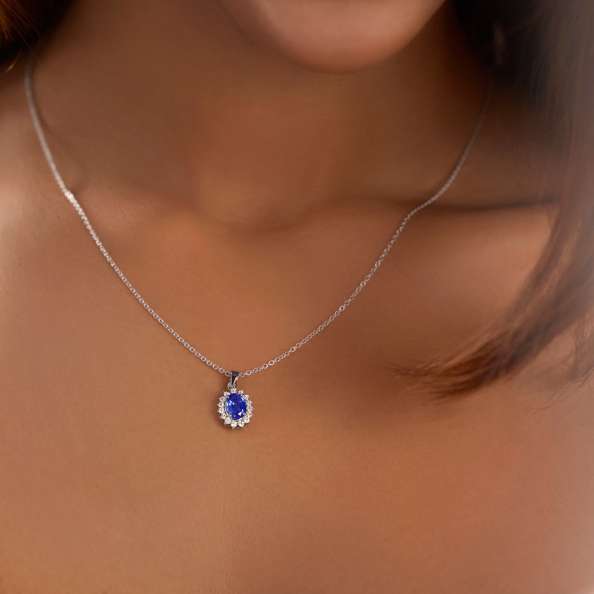 Blue Sapphire Muse Pendant