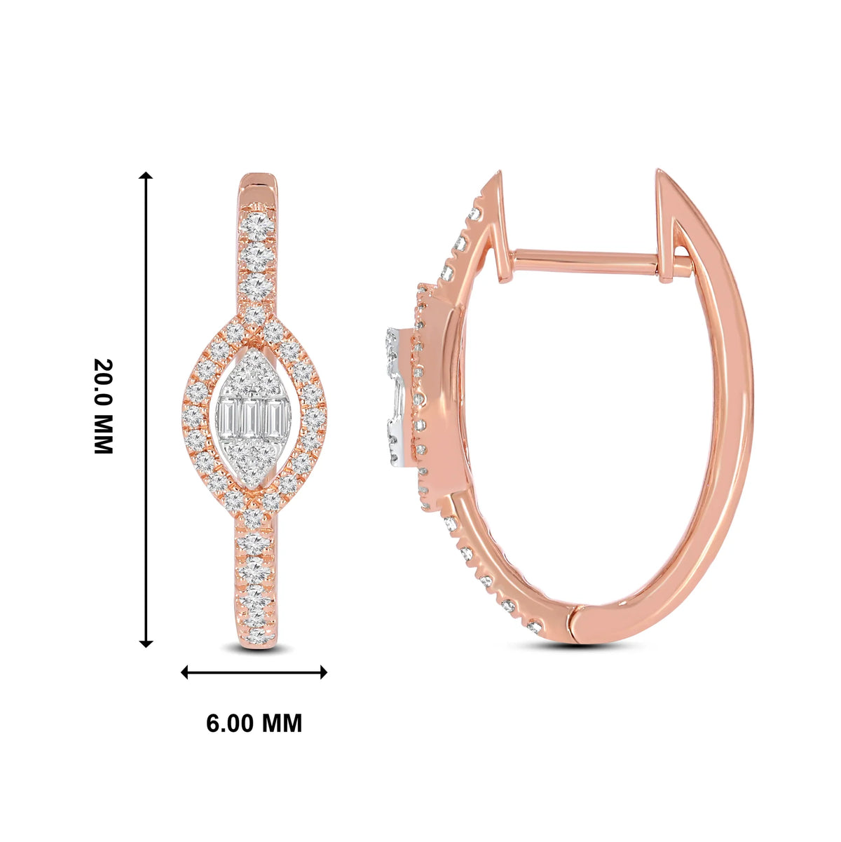 Huggies Lux Earring — CZ & Silver