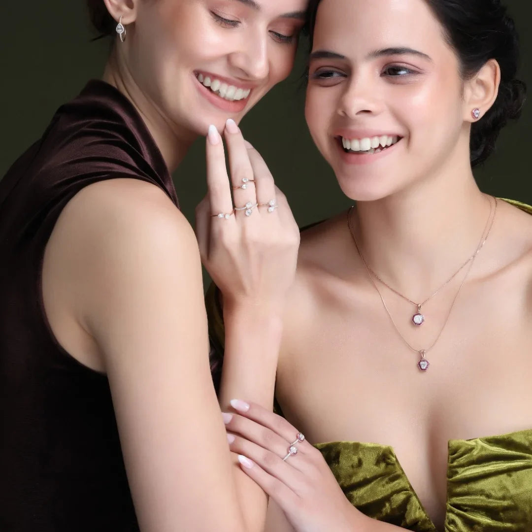 Pear Huggies — Lab-Grown Diamond & Silver, SGL Certified