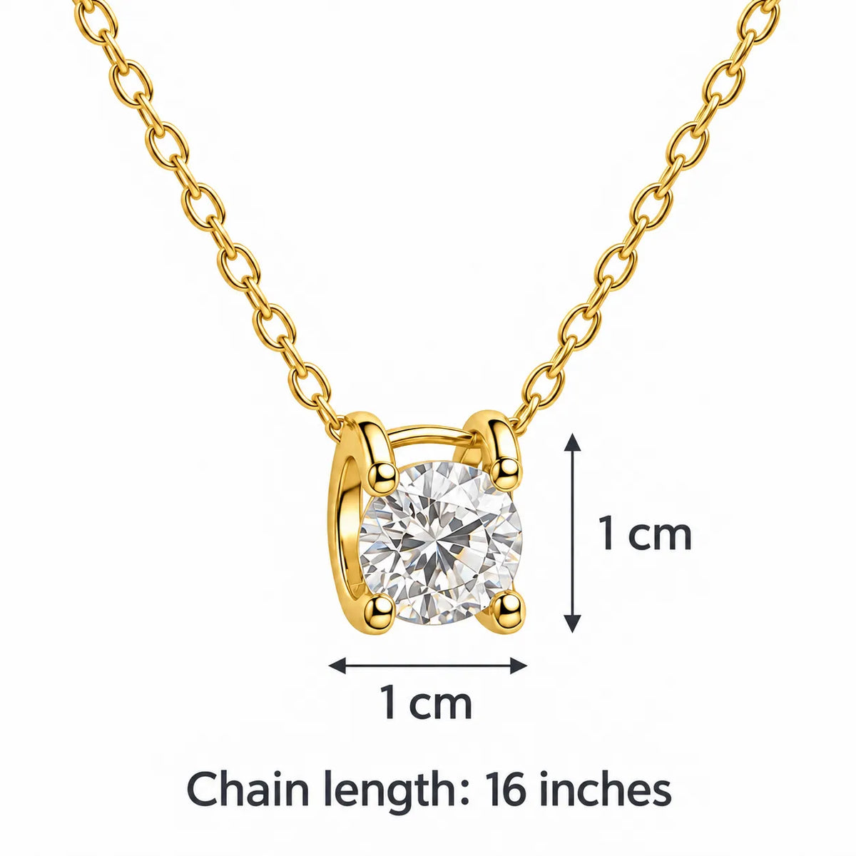Solo Spotlight Pendant - Yellow Gold