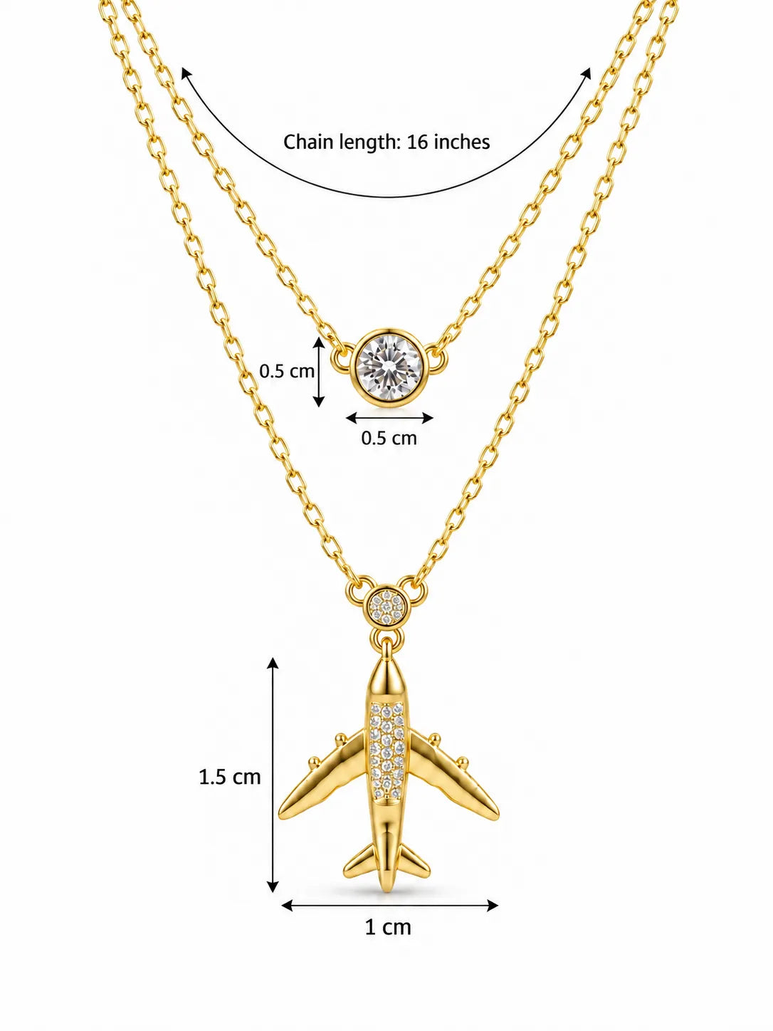 Jet Set Pendant - Yellow Gold