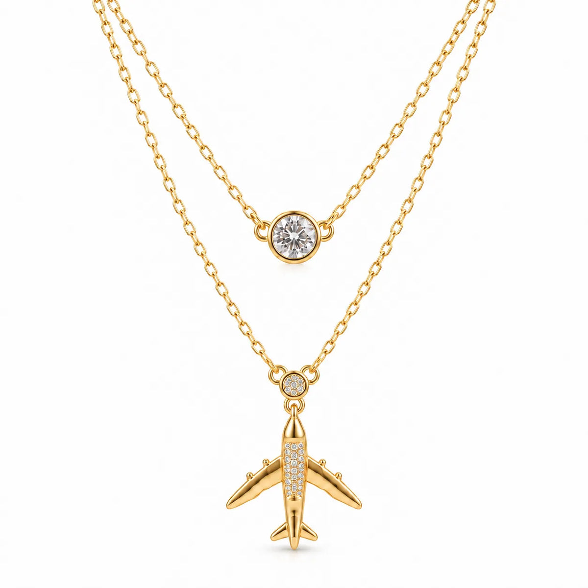 Jet Set Pendant - Yellow Gold
