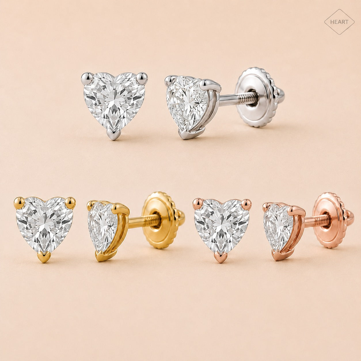 Shape of You Diamond Stud Earrings