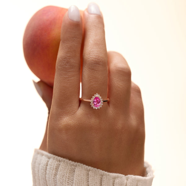 BAYAN Pink Muse Ring | Color Stone | Silver