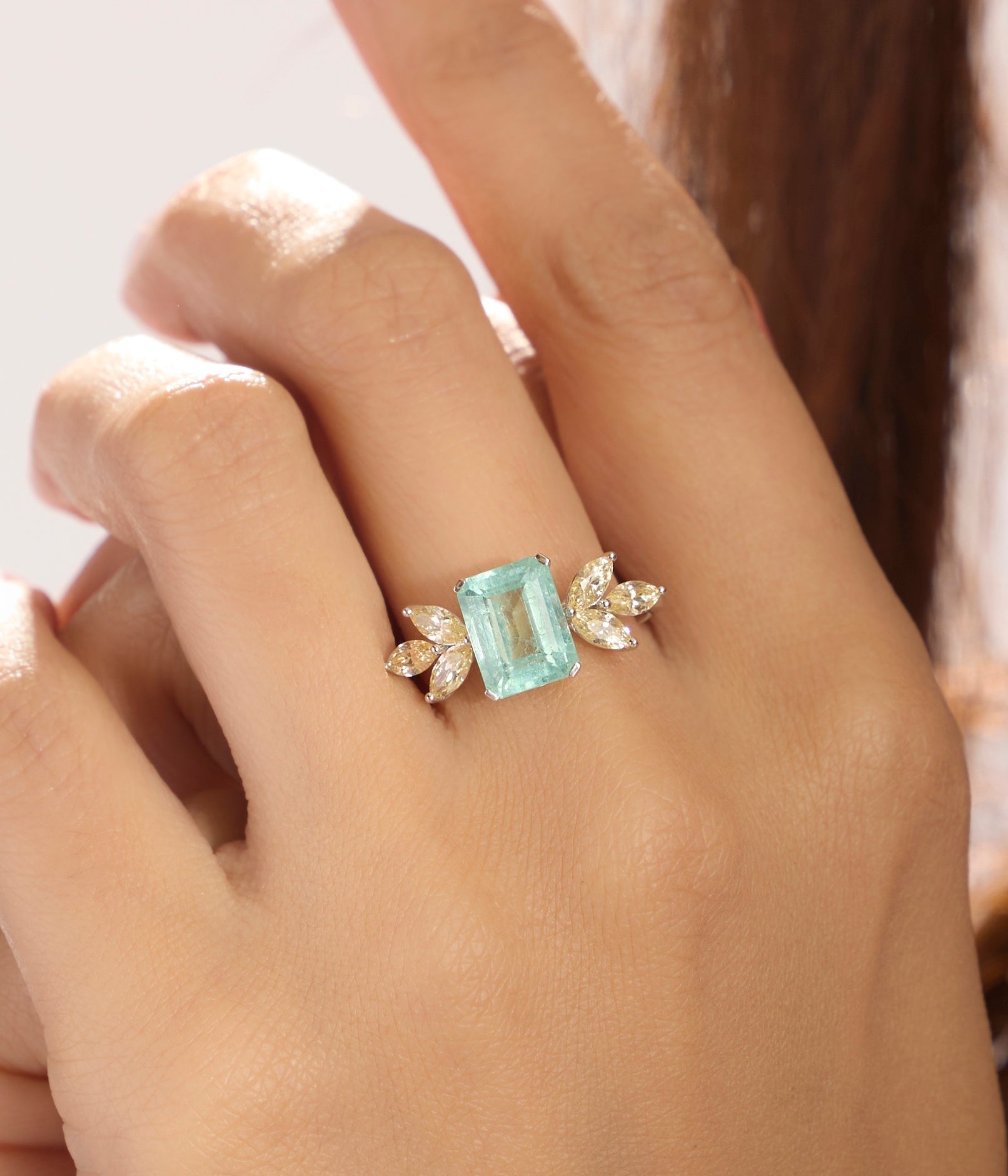 Aqua Radiance Ring