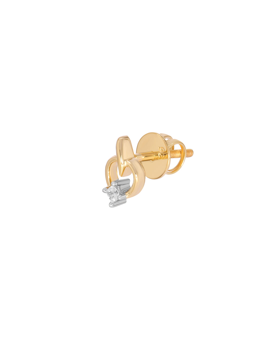 BAYAN Princess Cut Apple Earring | Lab Grown Diamond | Silver | SGL Certified