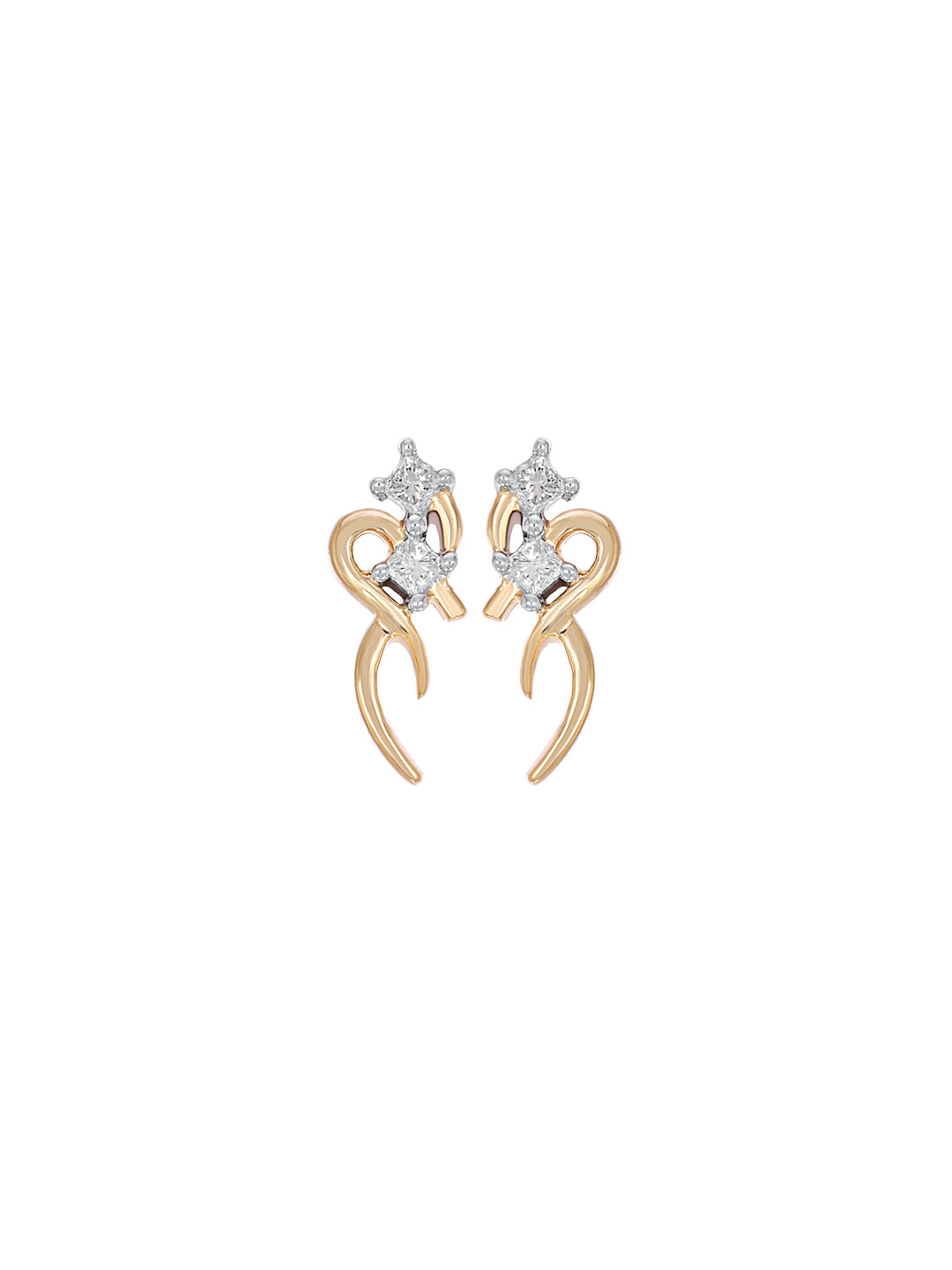 Princess Cut Love Earring