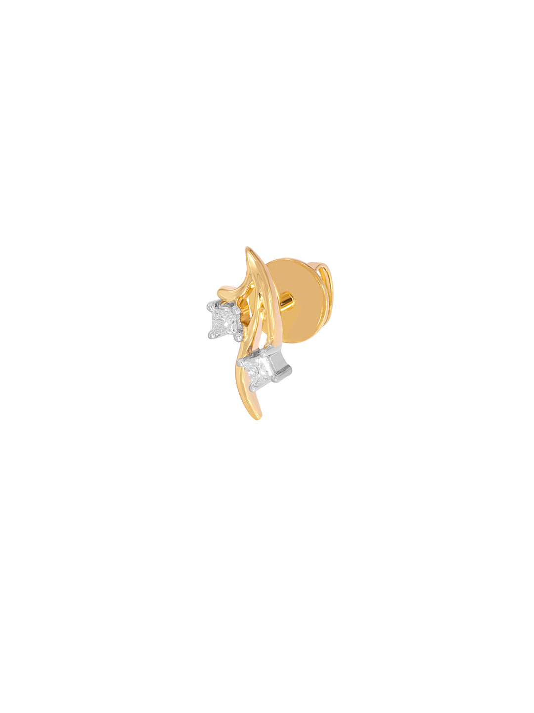 BAYAN Princess Cut Roots Earring | Lab Grown Diamond | Silver | SGL Certified