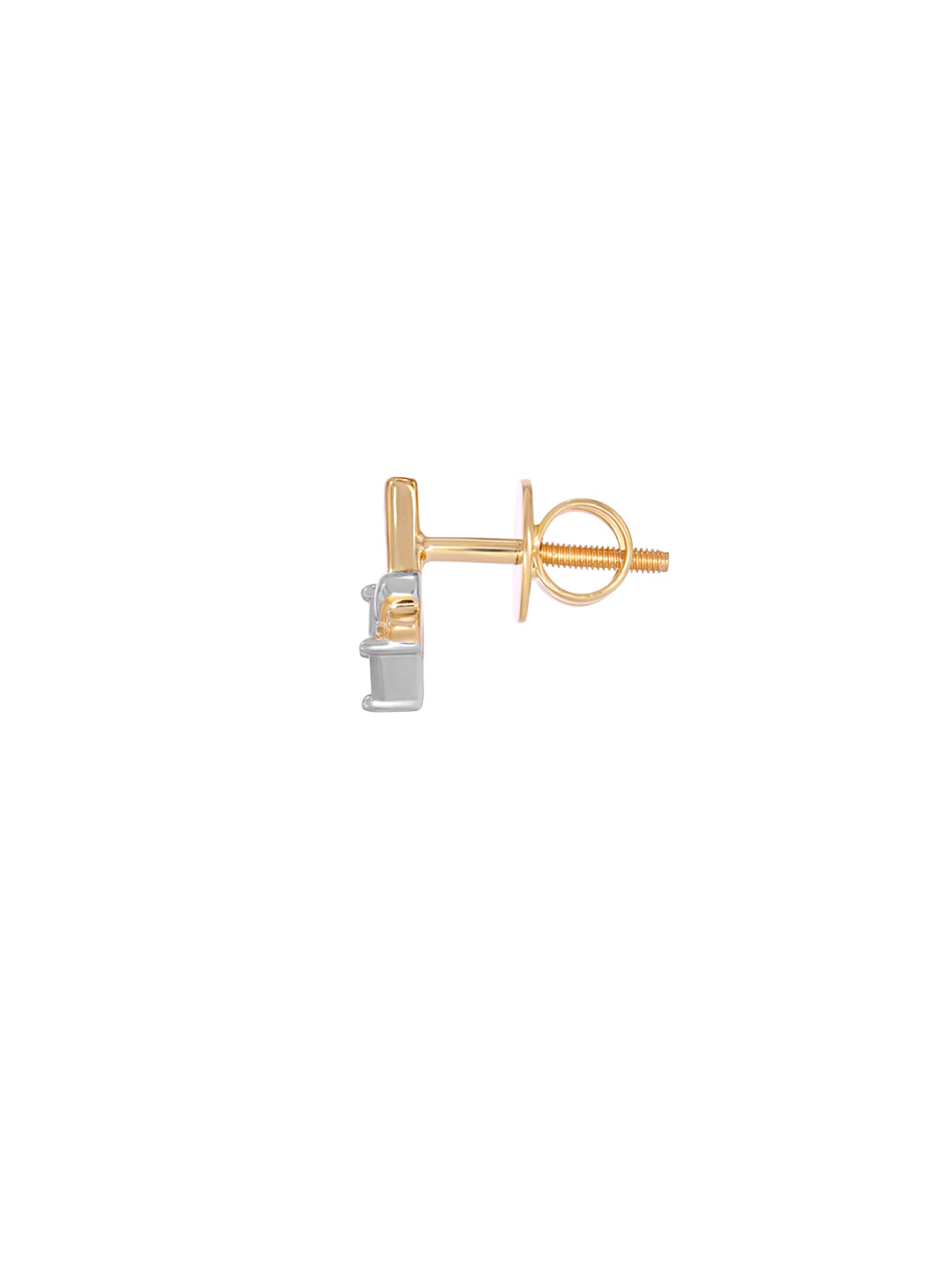 BAYAN Princess Cut Invisible Setting Stud | Lab Grown Diamond | Silver | SGL Certified