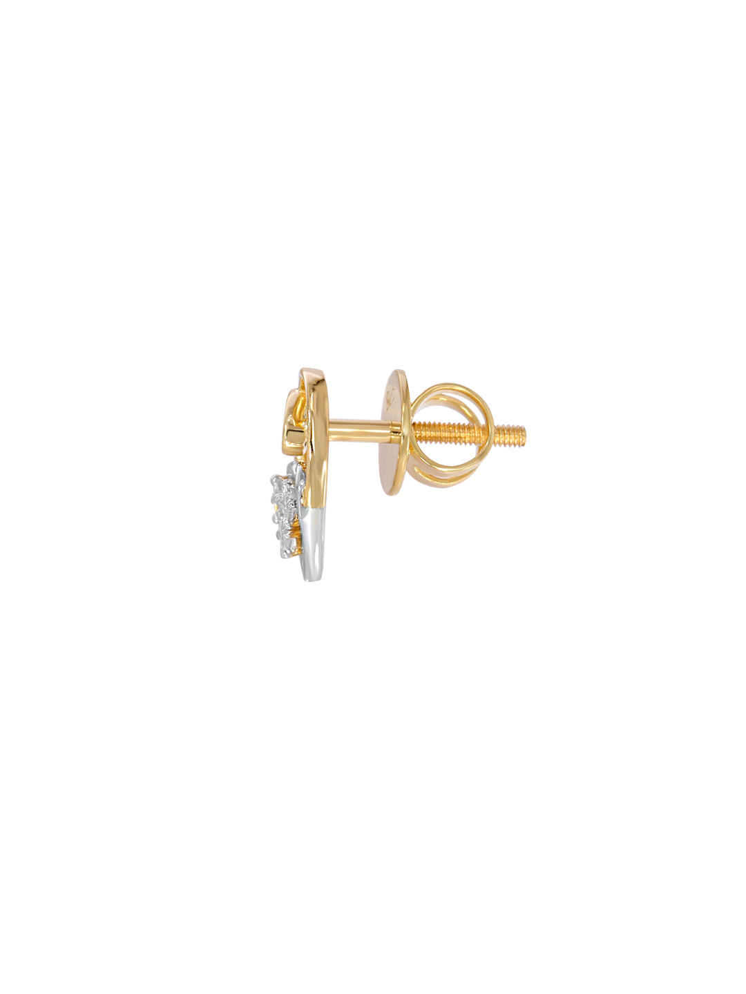 BAYAN Princess Cut Loopy Heart Earring | Lab Grown Diamond | Silver | SGL Certified