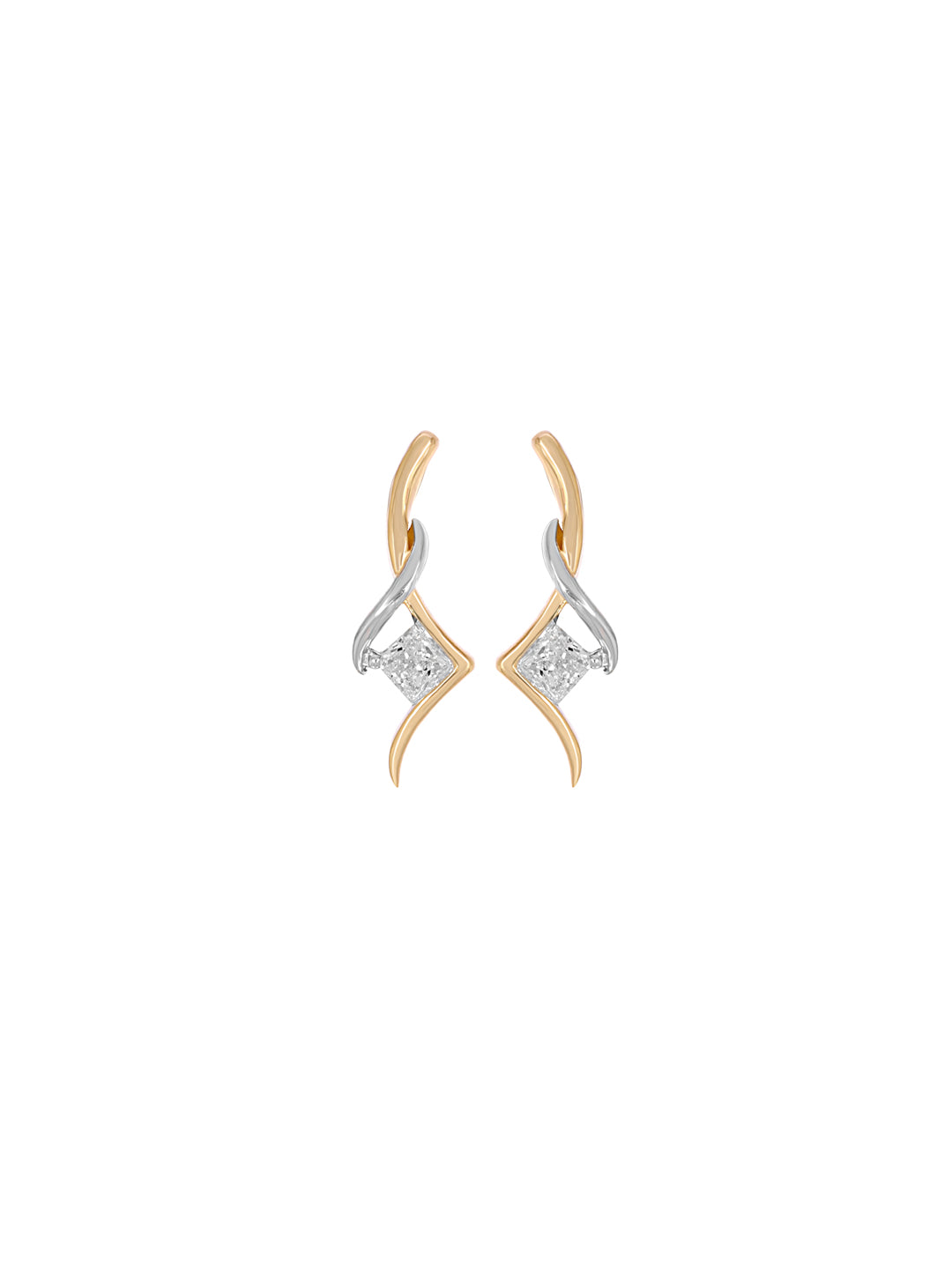 Princess Cut Kite Earring