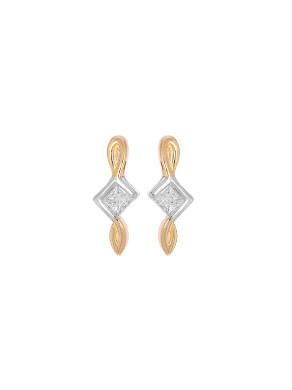 BAYAN Princess Cut Stud | Lab Grown Diamond | Silver | SGL Certified