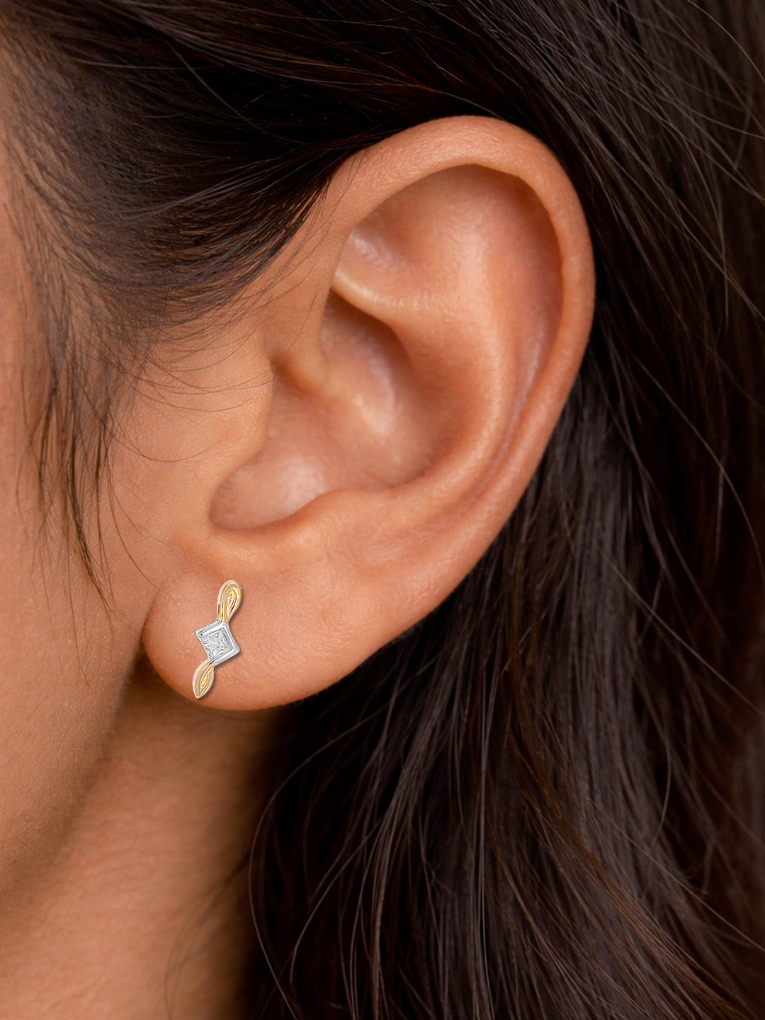 Princess Cut Stud