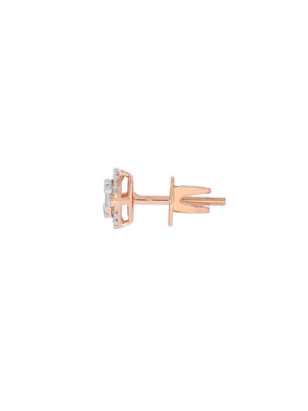 BAYAN Baguette Cut Composite Oval Earring | Lab Grown Diamond | Silver | SGL Certified