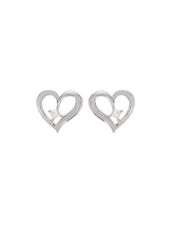 BAYAN Princess Cut Beloved Earring | Lab Grown Diamond | Silver | SGL Certified