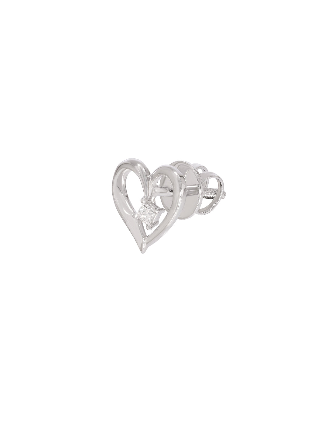 BAYAN Princess Cut Beloved Earring | Lab Grown Diamond | Silver | SGL Certified
