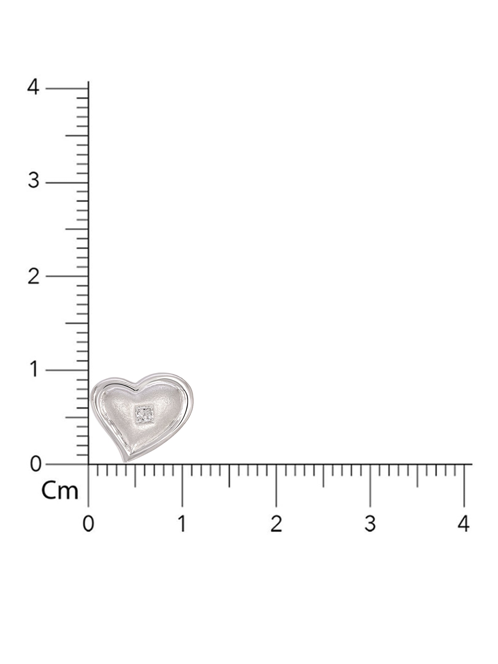 BAYAN Princess Cut Heartbeat Pendant | Lab Grown Diamond | Silver | SGL Certified