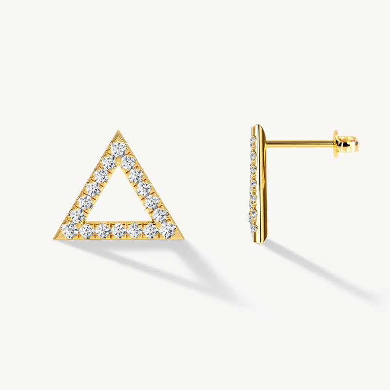 Geometric Triangle Earrings