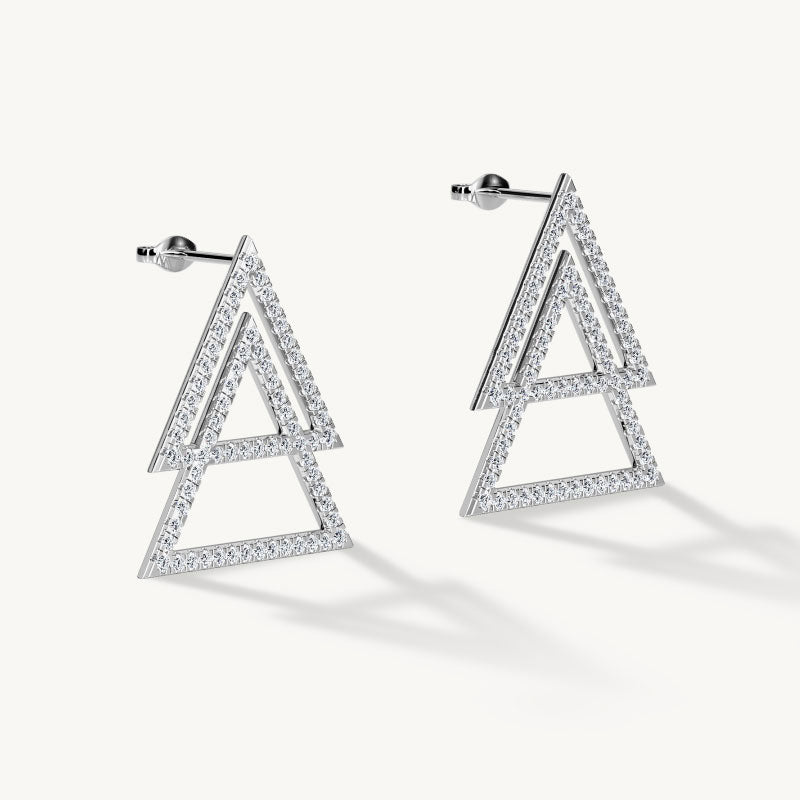 Double Triangle Earrings