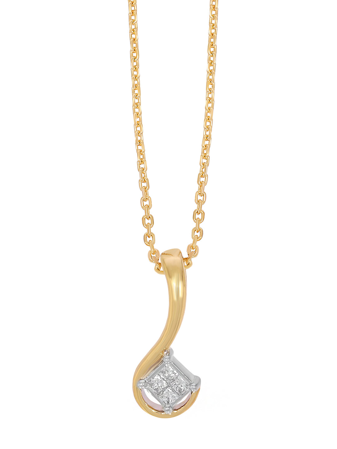 PRINCESS CUT INVISIBLE SETTIING PENDANT