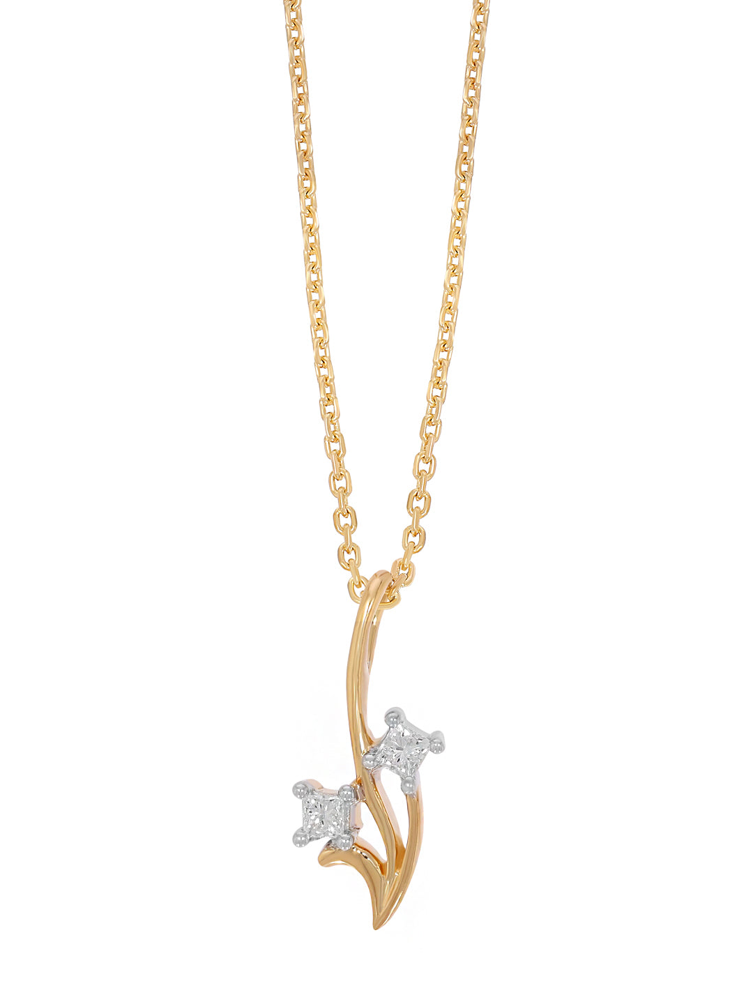 PRINCESS CUT ROOTS PENDANT