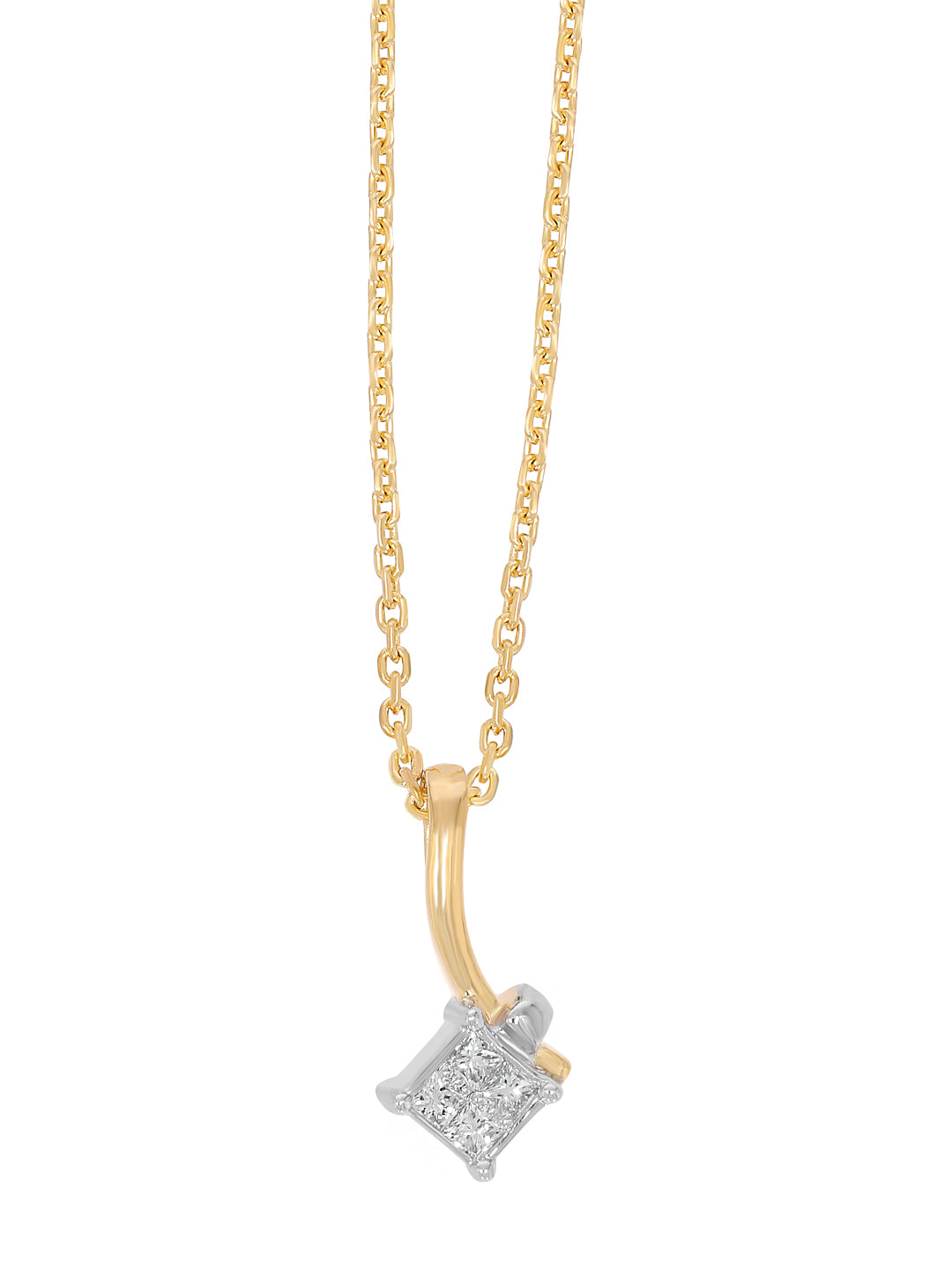 PRINCESS CUT INVISIBLE SETTING PENDANT