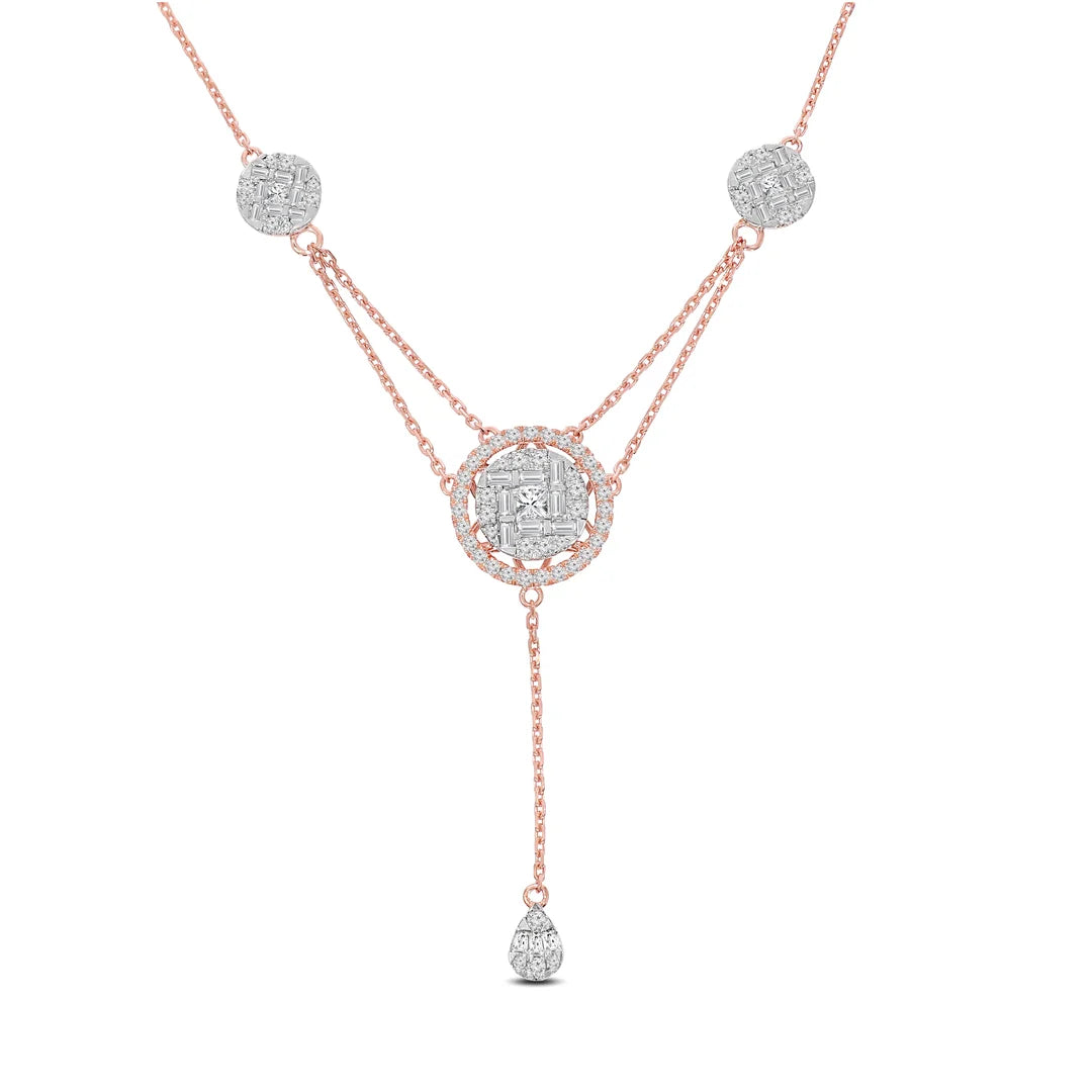 Bold Affair Diva Necklace — CZ & Silver