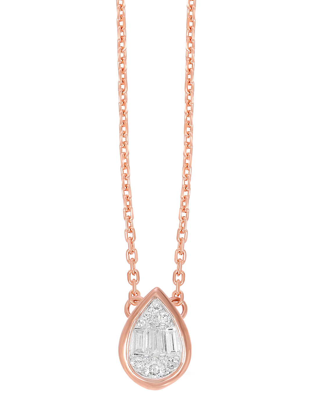 BAGUETTE CUT COMPOSITE DROP PENDANT