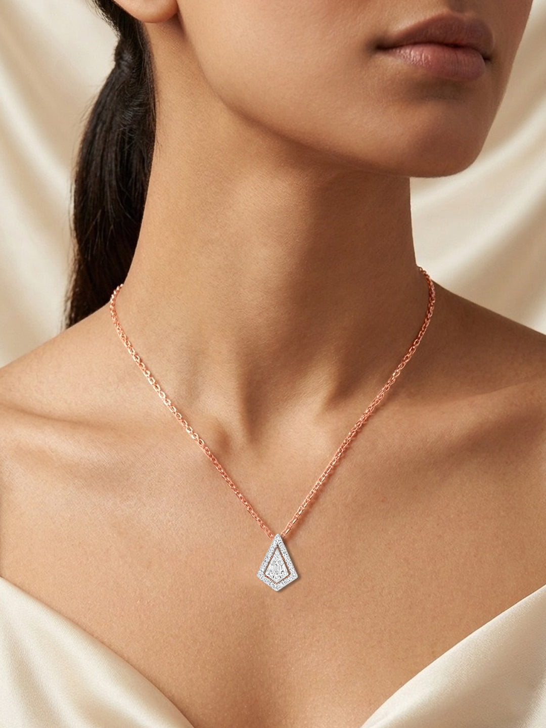 BAGUETTE CUT COMPOSITE KITE PENDANT