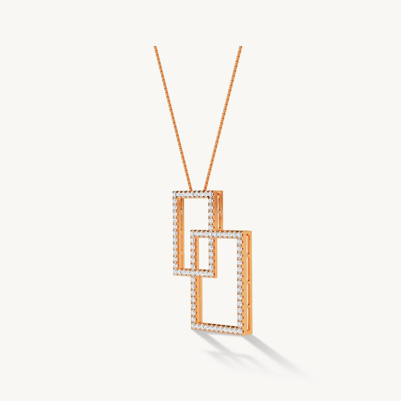 Interlinked Rectangle Pendant