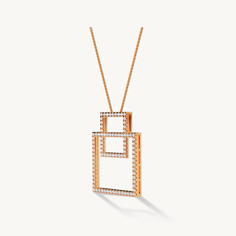 Interlinked Square Pendant