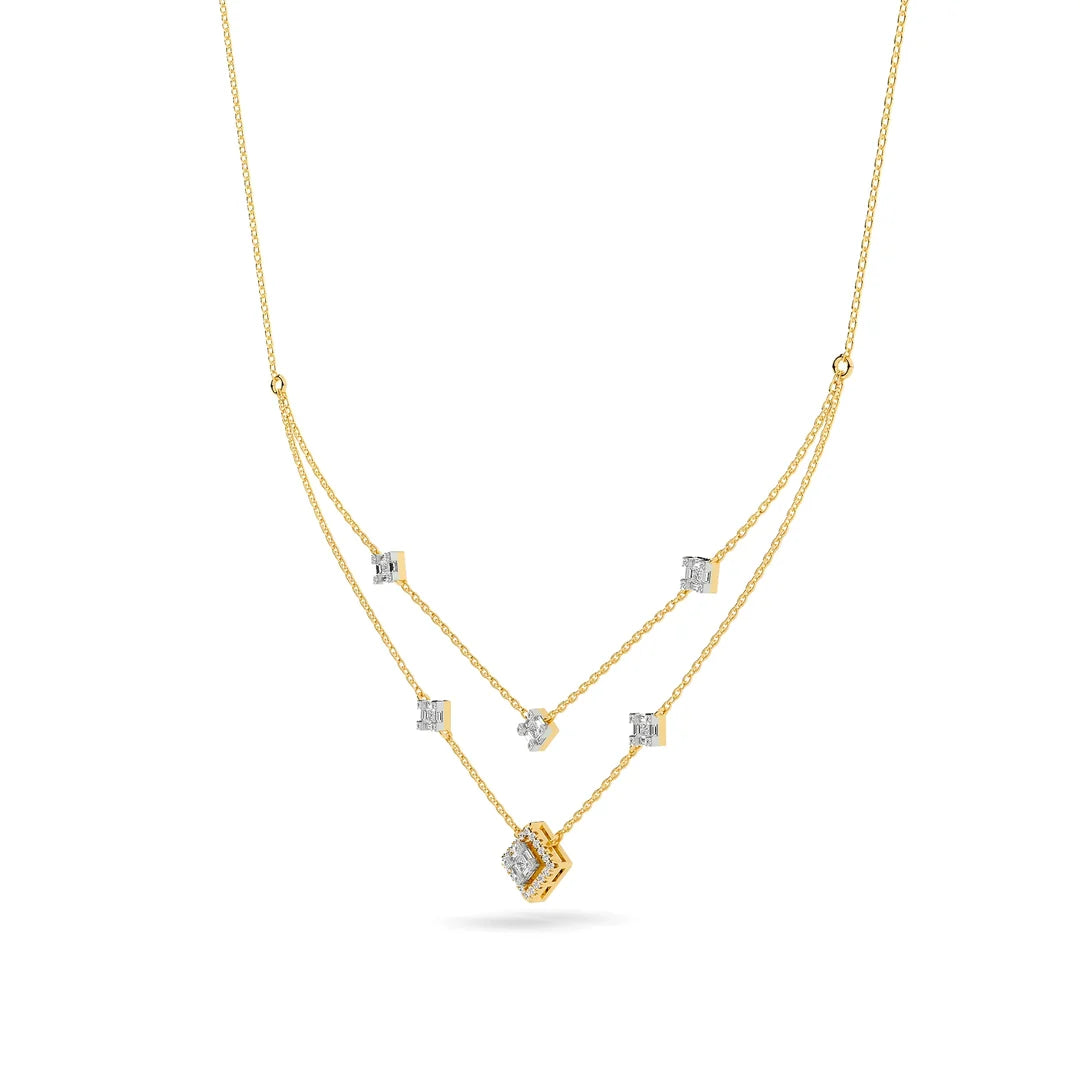 The Chain Reaction Necklace — CZ & Silver
